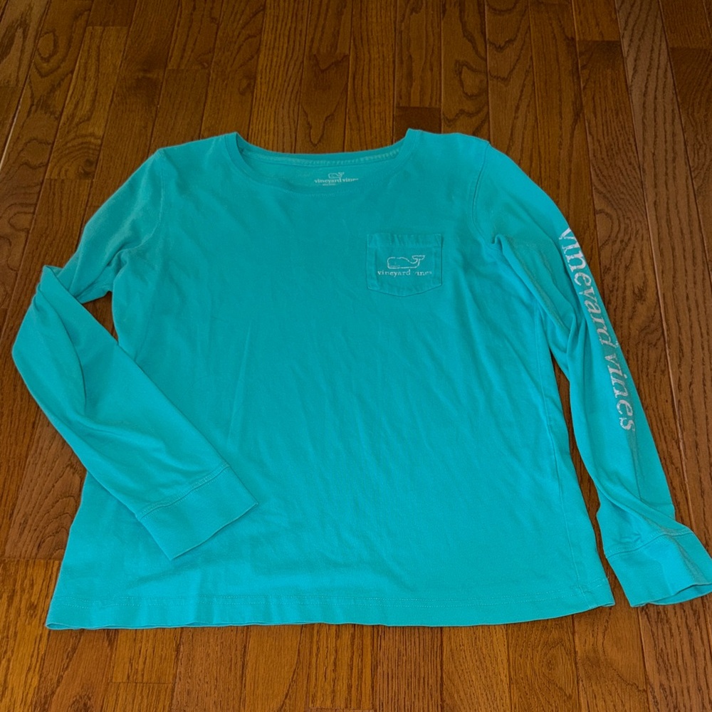 Vineyard Vines Women's Long Sleeve Tee in Teal